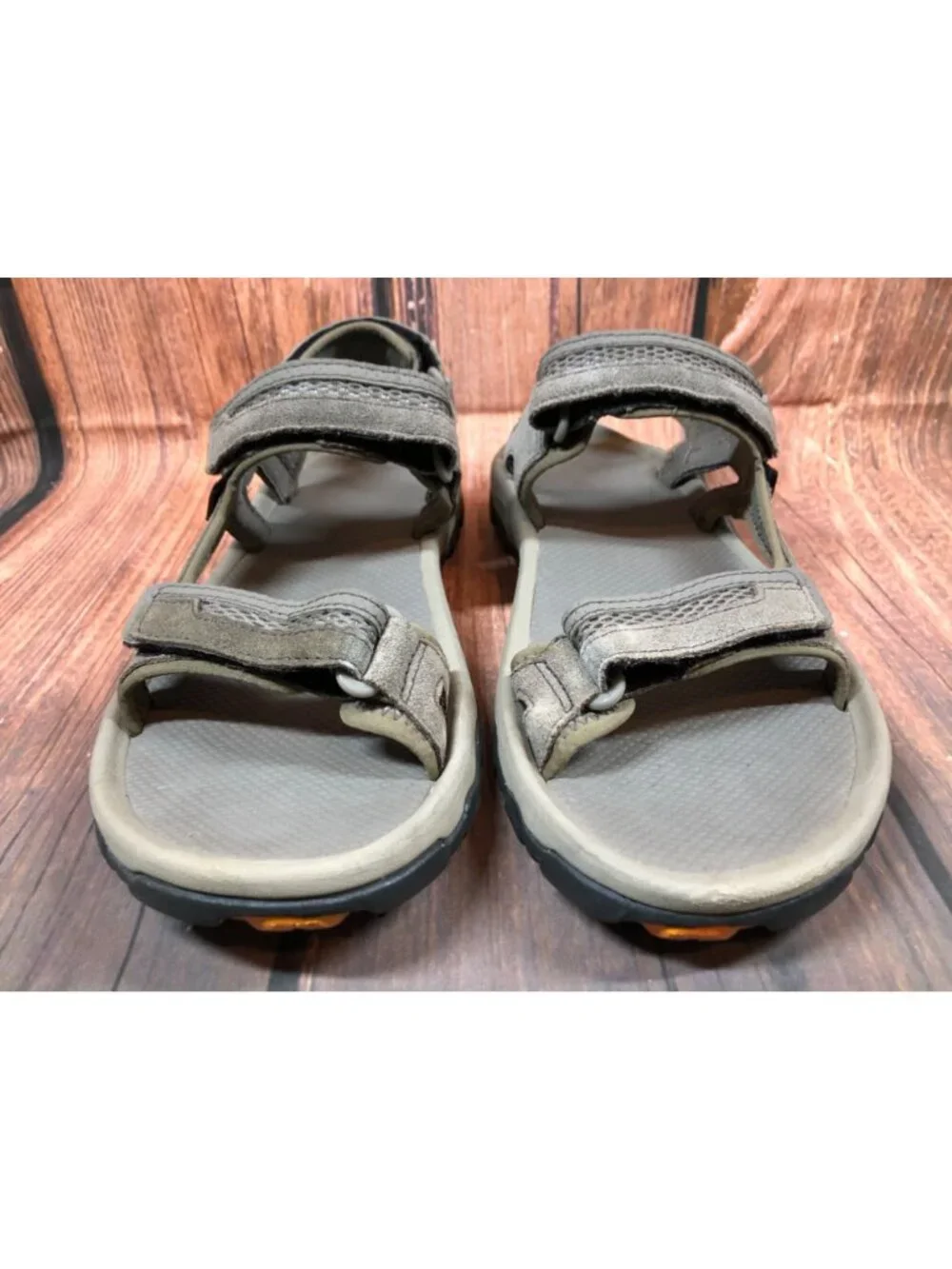 Teva Mens 10 / 43 Hudson Taupe Suede Sport Outdoor Hiking Sandals